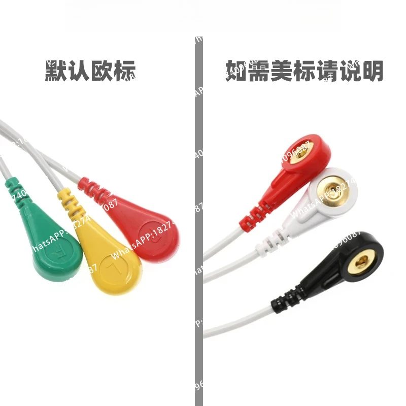 12-Pin ECG lead wire 3-conductor compatible with BSM-2301 2351 2303 2353 monitor