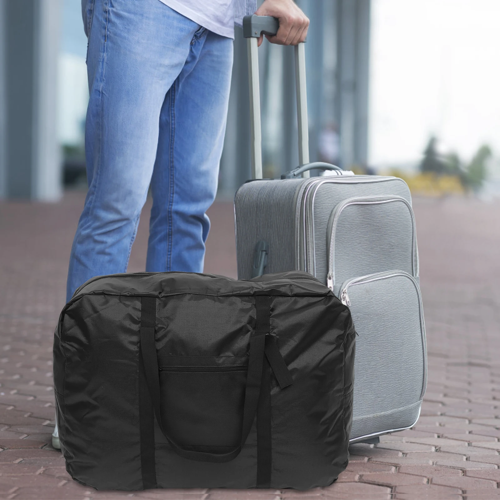 

Bike Storage Bag Foldable Large Capacity Durable Material Easy Clean Anti Scratch Mountain Backpack Portable Supplies Tote