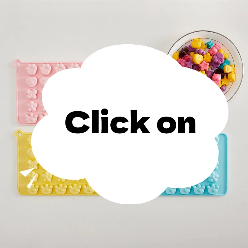 

Мини-мультяшные формы для конфет и помадки, клейкая силиконовая форма для шоколада, форма для выпечки торта, печенья, форма для подноса для льда