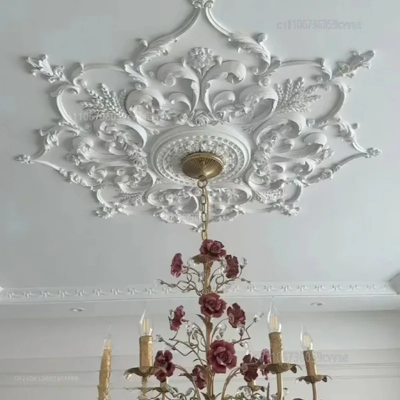 Light Panel French PU Parquet Light Panel Dining Disc Creative Ceiling