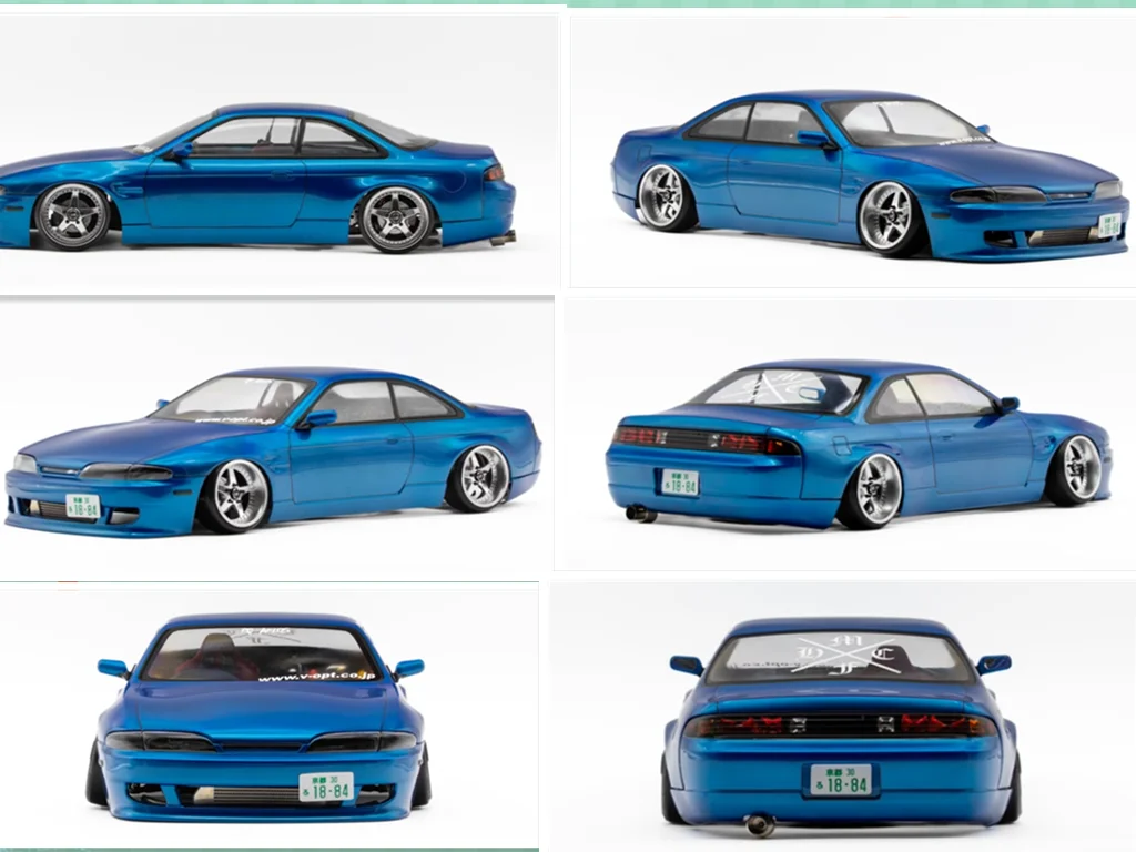 透明ボディシェル 1/10 オンロードドリフト フラット 4K hpi s14