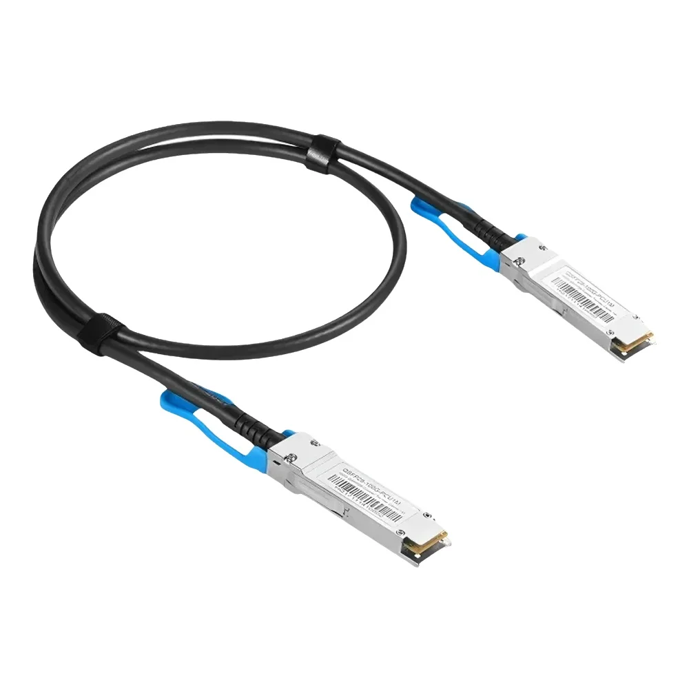 Kabel Twinax 100G QSFP28 DAC, pasywny kabel miedziany QSFP28 do QSFP28, kompatybilny z Cisco QSFP-100G-CU1M Ubiquiti, Mikrotik — zdjęcie produktu 7