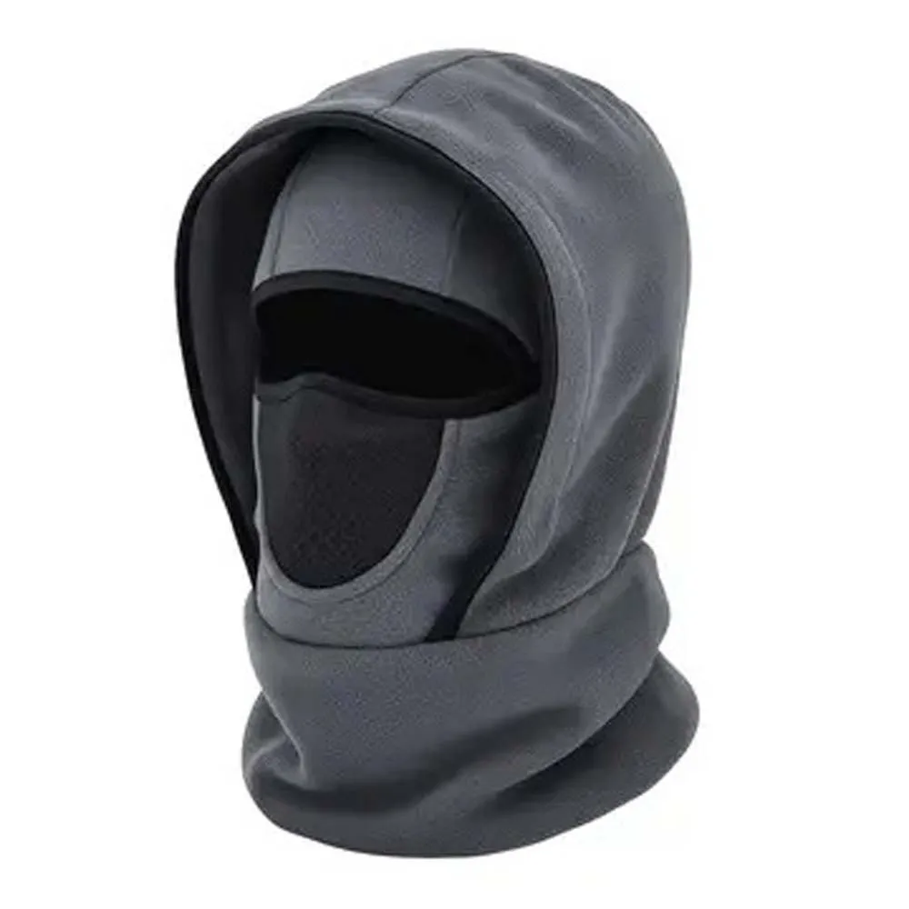 Fleece Lined Fleece Balaclava Breathable Mesh Lightweight Ski Face Mask Soft Velvet Full Coverage Winter Cycling Hat