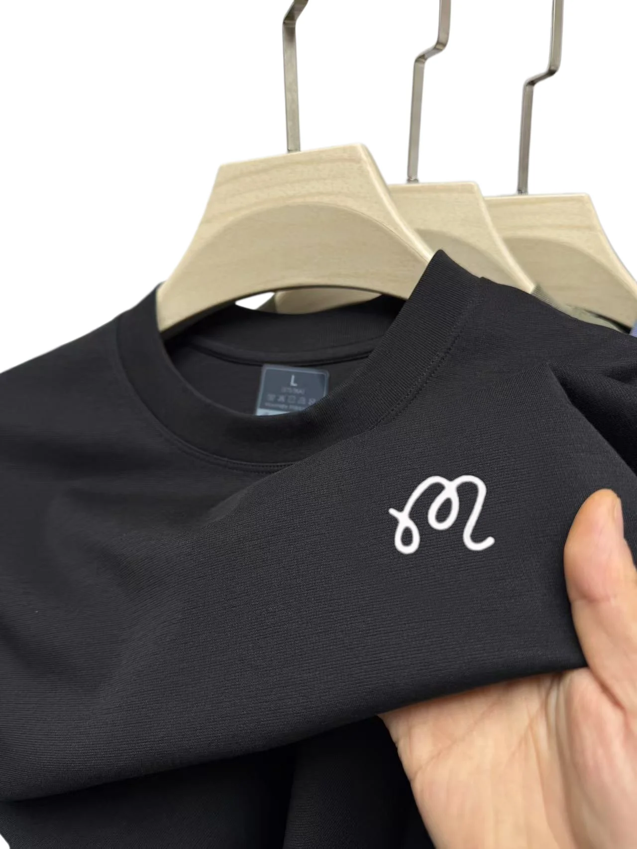 Modisches Herren-Sommer-T-Shirt, neu, bequem, atmungsaktiv, heiß begehrte Marke, exquisite Buchstabenstickerei, lässiges Kurzarm-Shirt – Detail 16