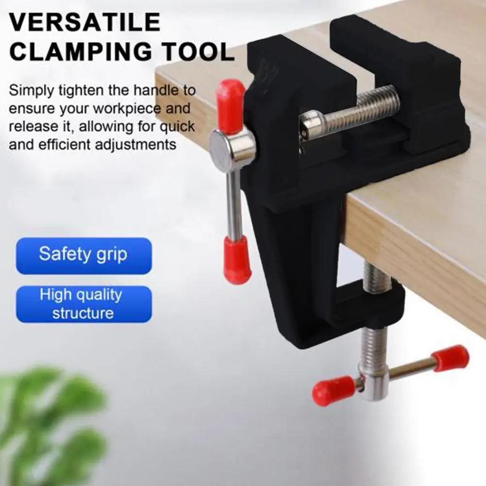 

Mini Jewelry Table Bench Clamp Vise Aluminum Muliti-Funcational Jewelers Miniature Bench Vice for DIY Craft Fixed Repair Tool