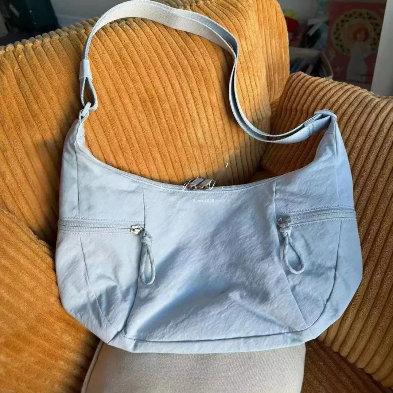 

Lemon Pie Fitn Yoga Horned Bag Сумка на одно плечо Повседневная простая квадратная сумка на молнии