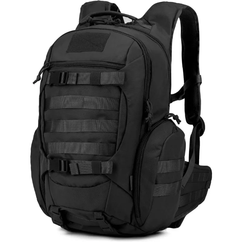 Outdoor Tactical Backpack Molle Pack for Hiking Motorcycle Backpack 28L EDC Bag with Hydration Compartment Waist Belt