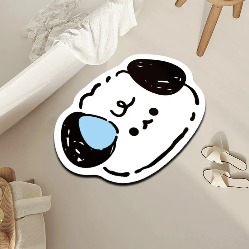Cute Sweating Alien Animal Floor Mat, Cartoon Tiger Cat Dog Irregular Non Slip Decorative Foot Mat, Bedroom Decorative Carpet