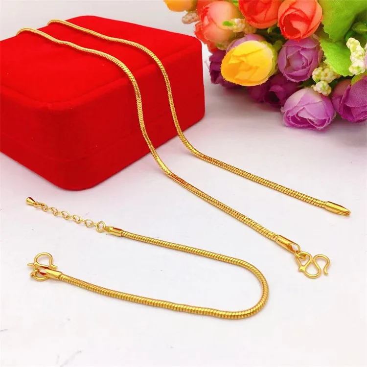 

Роскошный женский браслет из чистого золота 9999 пробы 24 карата со змеиной костью