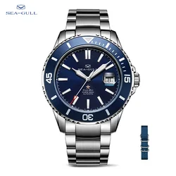 Gaivota relogio masculino relógio masculino 200m mergulho negócios à prova dwaterproof água moda relógio mecânico automático oceano estrela 816.523