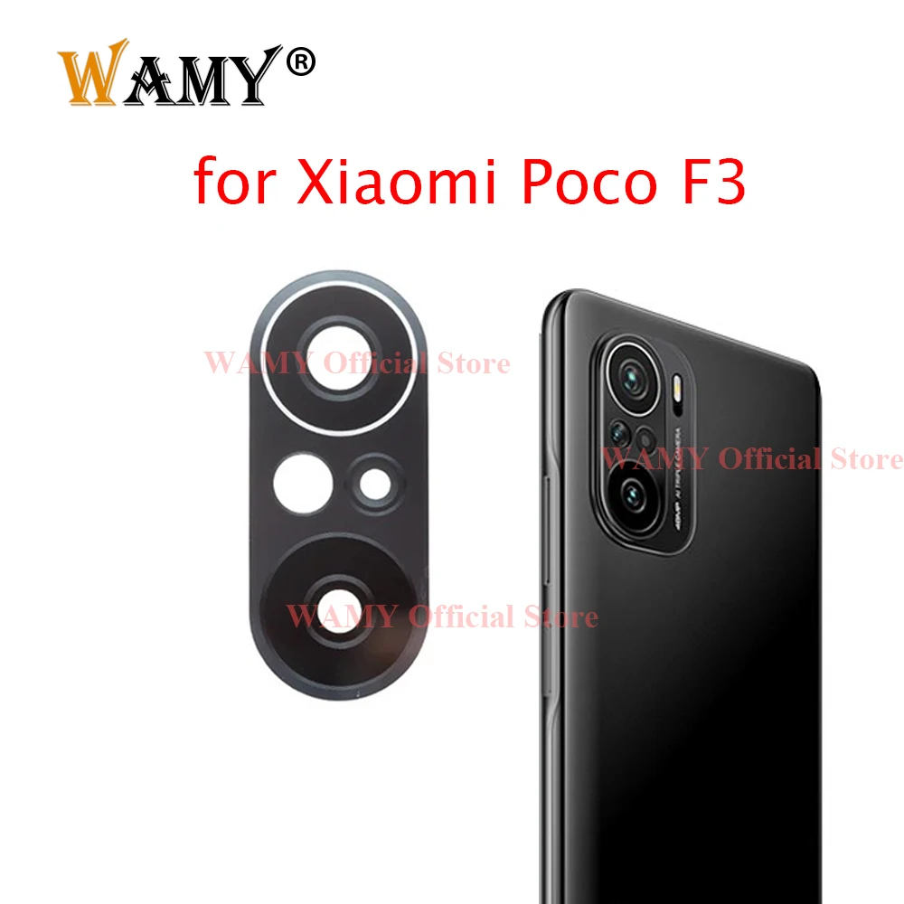 WAMY New Rear Back Camera Glass Lens Replacement for Xiaomi Poco F3 Pocophone F3