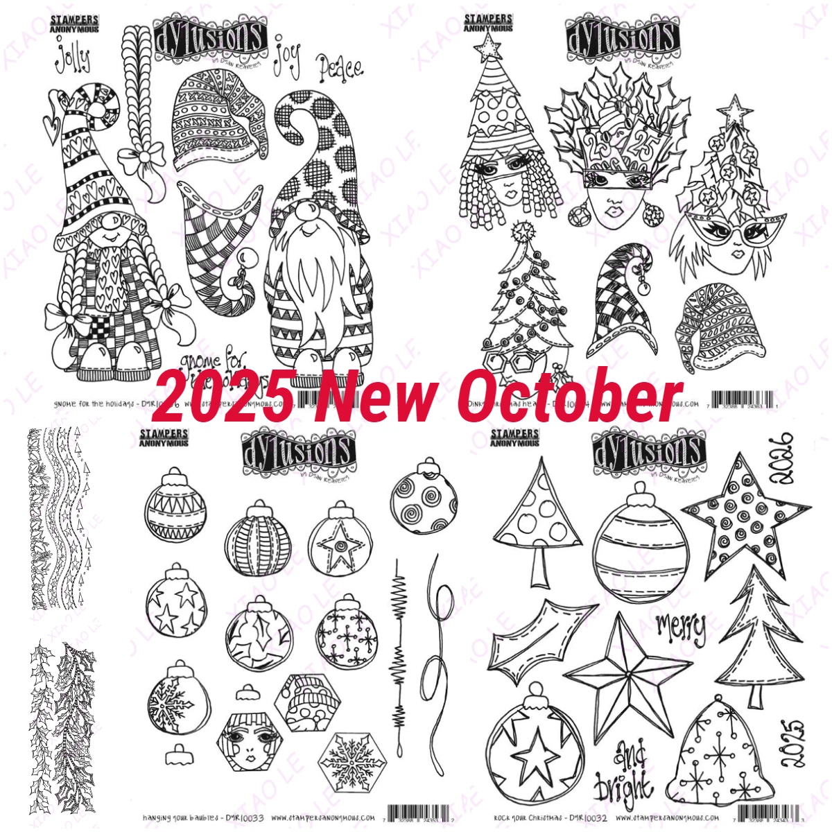 

Christmas Borders Holly Garlands Stamps Scrapbook Diary Decoration Stencil Embossing Template DIY Greeting Card Handmade 2025