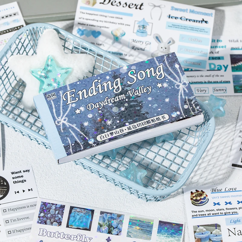30 unid/libro coreano Ins Daydream Valley serie película cortada pegatina diario funda de teléfono DIY Scrapbooking pegatinas de decoración Kawaii