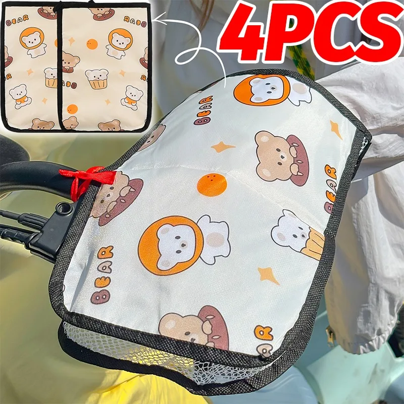 

Scooter Sunshade Gauntlets Summer Cute Cartoon for Ebike Motorcycle Hand Cover Protector Waterproof Anti UV Women Girls Style