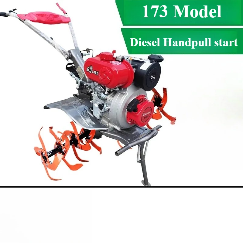 마이크로 경운기 디젤 가솔린 소형 다기능 가정용 로터리 경운기 제초 배수로 경운기 수경겸용