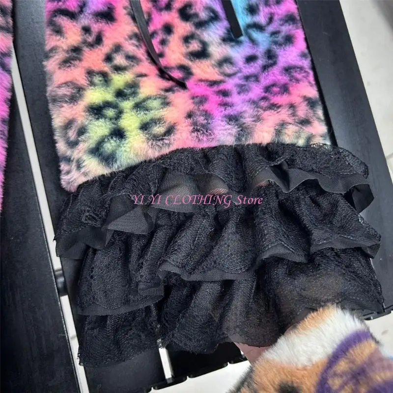 n5kf-1-pair-adjustable-fleece-leg-warmer-with-animal-print-design-nonslip-cuffs-leg-covers-for-men-women-winter-activity