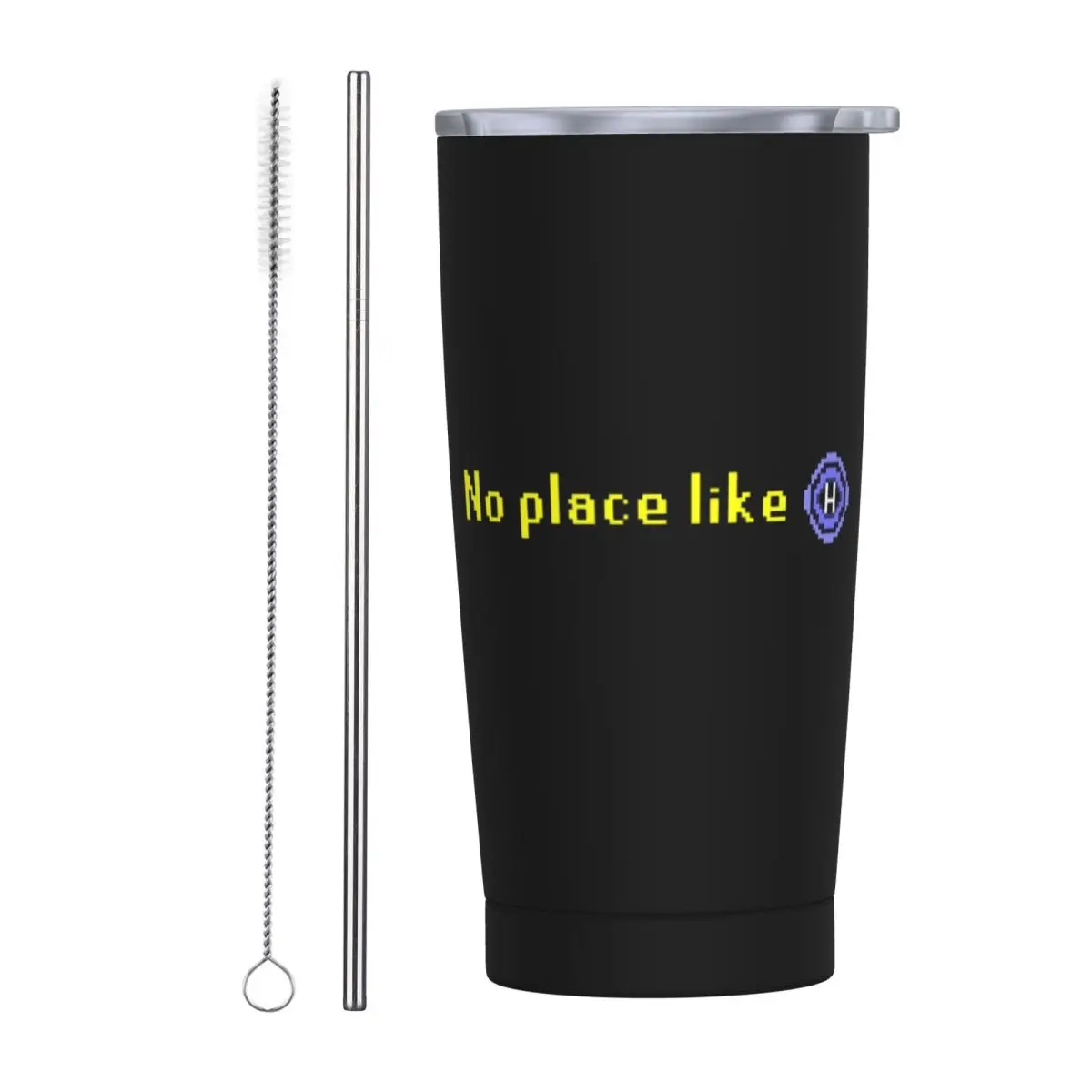 Old School Runescape No Place Like Home Stainless Steel Tumbler Vacuum Insulated Mug Thermal Cold Cup Straws With Lid 20oz