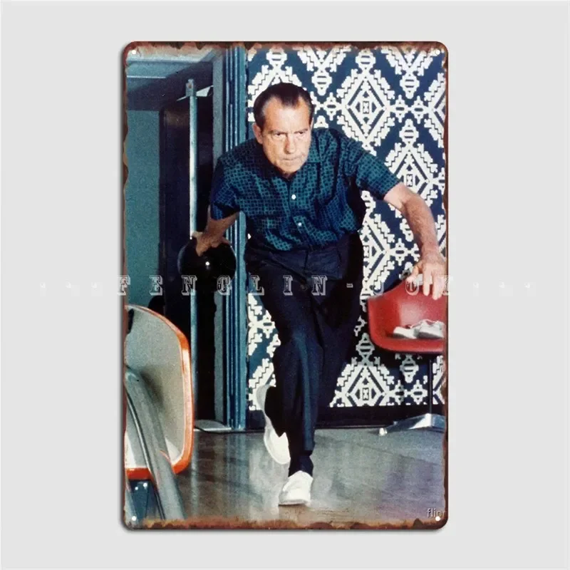 Richard Bowling Metal Plaque Poster Cinema Living Room Pub Garage Vintage Wall Plaque Tin Sign Poster