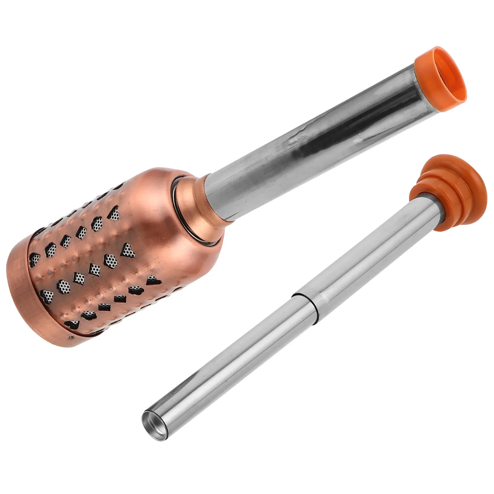 Bronze Large Moxa Therapy Stick Portable Handheld Rolling Smokeless Moxibustion Tool Body Massager for Face Feet