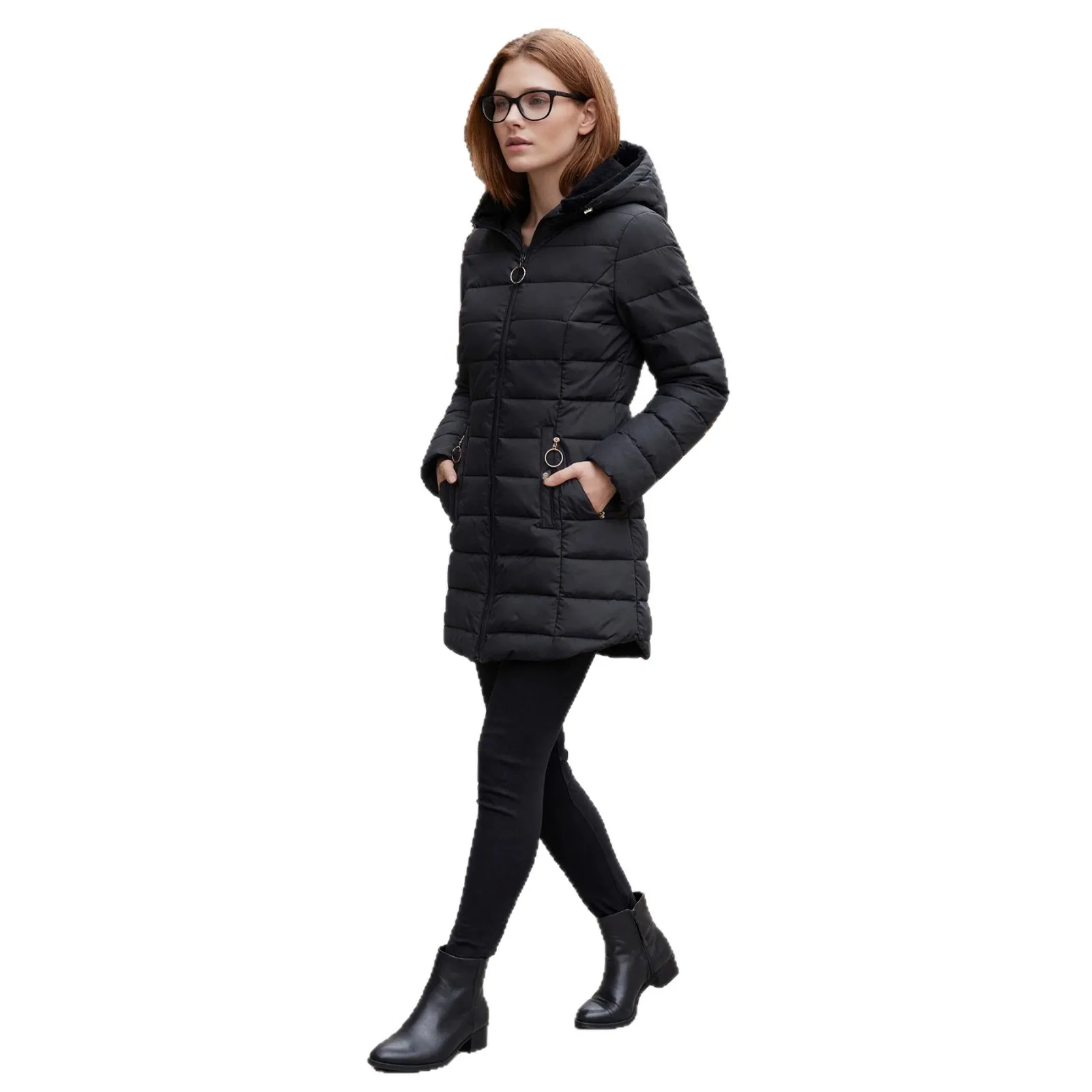 Women's Street Style Loose Padded Coat, European and American Trendy, Versatile Slimming Casual Warm Outerwear