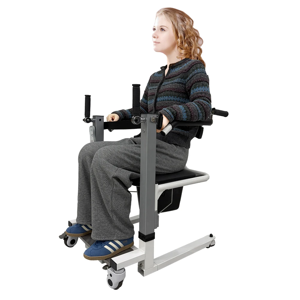 AIROW Multi-Functional Handicap Car With Removable Toilet Pot Chair Waterproof Electric Lift Transfer Remote Control Wheelchair