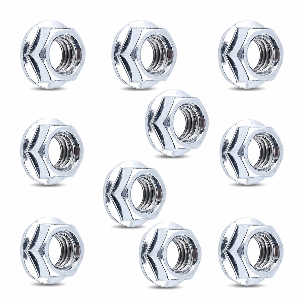 10Pcs Bar Nut For Craftsman ES300 CS490 Husqvarna 455 450 Chainsaw Nuts Replace 503220001/531300382/530015917 Guide Bar Nuts 8mm