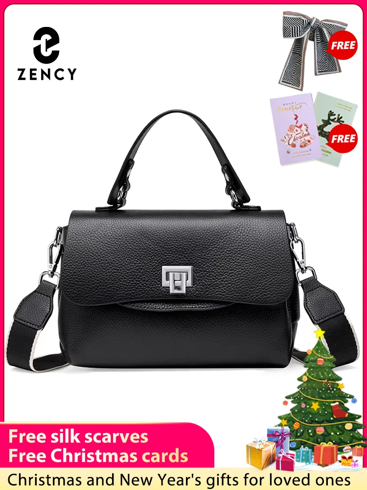 

Zency Women Genuine Leather Top-handle Bag Envelope Bags Luxury Designer Shoulder Handbag Ladies Elegant Crossbody For Ladies