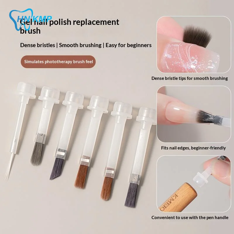 20Pcs/Box Professional Nail Art Brush Set With Detachable Wooden Grip-Multi-Functional Nail Polish Brushes,Nail Art Tools
