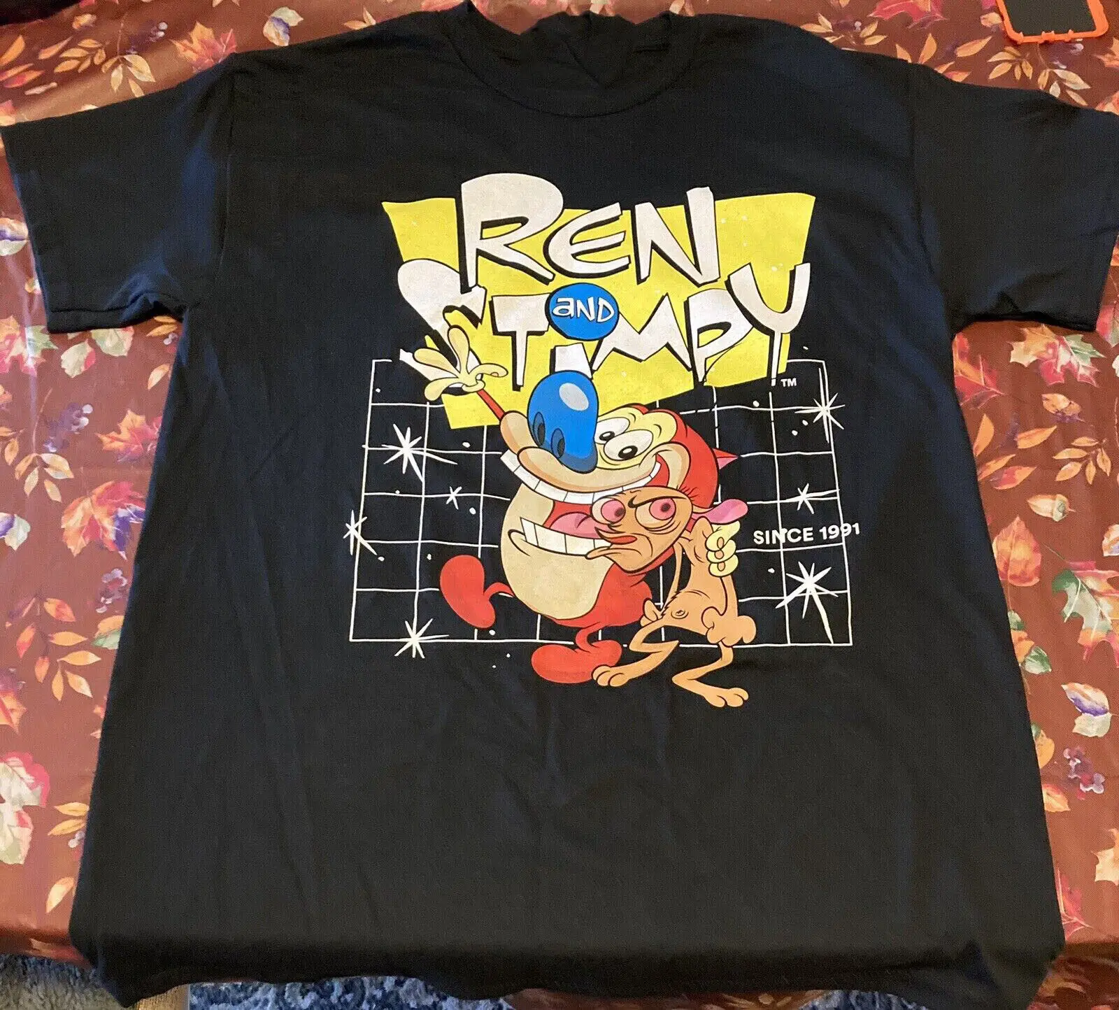 Ren and Stimpy T Shirt Cotton Funny S 4XL YI148