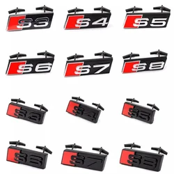 Auto Honingraat Grill Logo Badge Emblemen Stickers Sticker Voor Audi S3 S4 S5 S6 S7 S8 Rs3 Rs4 Rs5 Rs6 Rs7 Rs8 Styling Accessoires