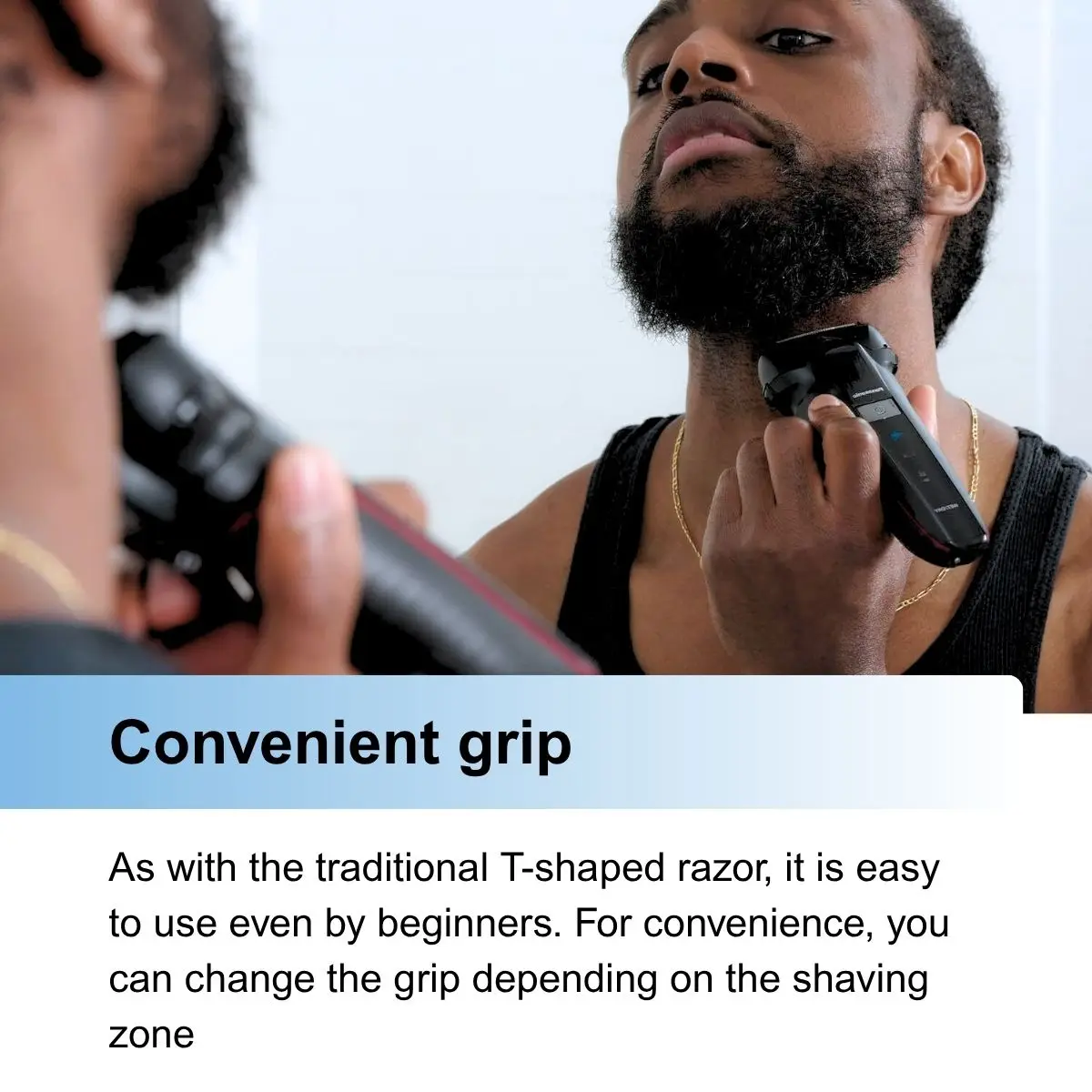 ماكينة حلاقة كهربائية باناسونيك ES-LL40 للرجال، ماكينة حلاقة رطبة وجافة 3 شفرات مع ماكينة تشذيب منبثقة