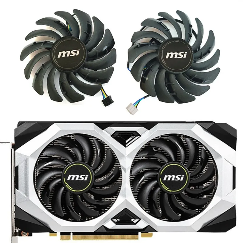 

NEW 87MM 4PIN PLD09210S12HH RTX 2060 VENTUS GPU Fan，For MSI Geforce Rtx 2060 2070 2080 VENTUS Graphics card cooling fan