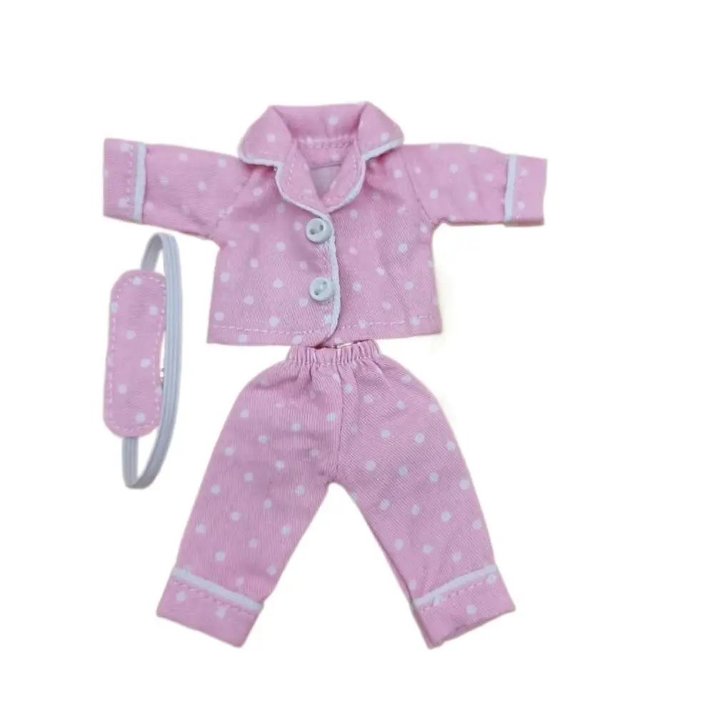 

Playing House Shirt Pants Doll Pajamas Dress Up Changing Ob11 Sleep Clothes Causal 6 Colors Obitsu 11 Clothes DIY