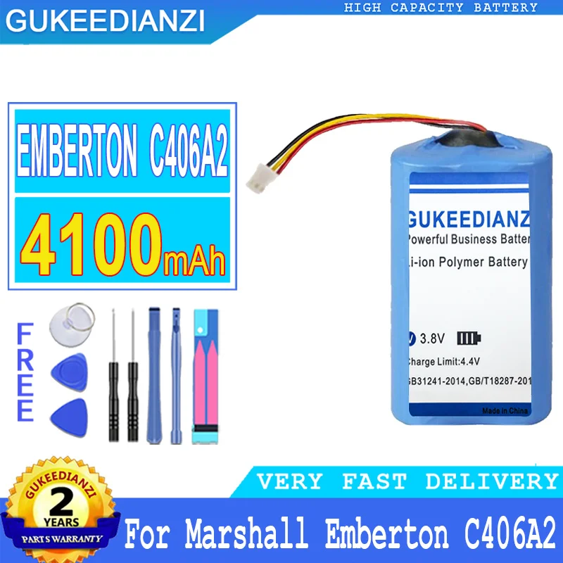 3100mah/4100mah gukeedianzi Batterie für Marshall Ember ton PT18650-2S c406a2 c406a3 Big Power Bateria