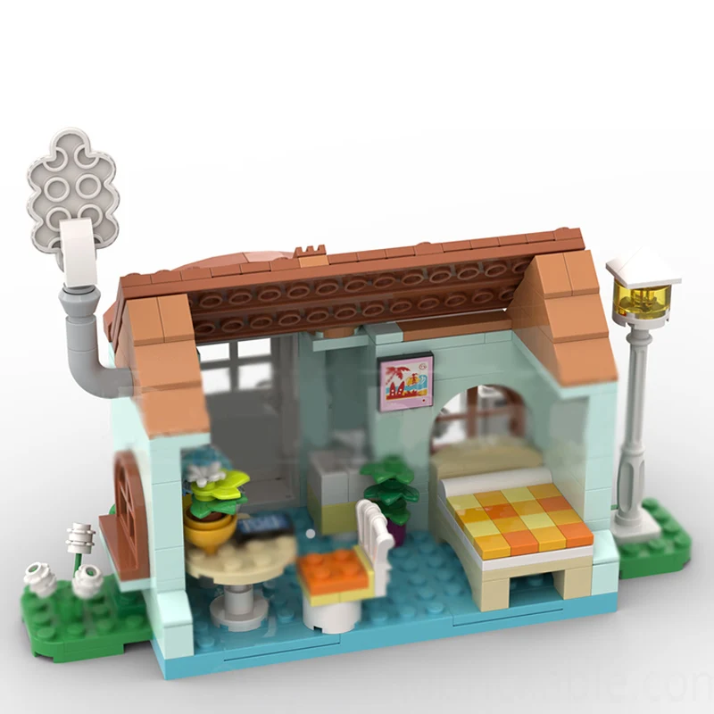 City Street View modèle MOC briques de construction maison résidentielle technologie modulaire enfants cadeaux de vacances assembler des jouets costume