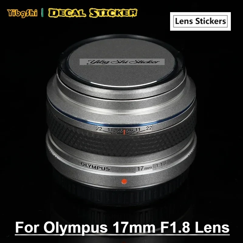 Para Olympus 17mm F1.8 calcomanía piel vinilo película envolvente lente de cámara cuerpo pegatina protectora abrigo M.ZUIKO DIGITAL 17 1,8 f/1,8