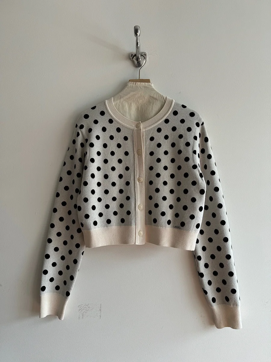 

Korean Sle round Ne ort Knitted Cardigan Women's Cheered Pattern Open Front Sweater Autumn Winter Faion ential