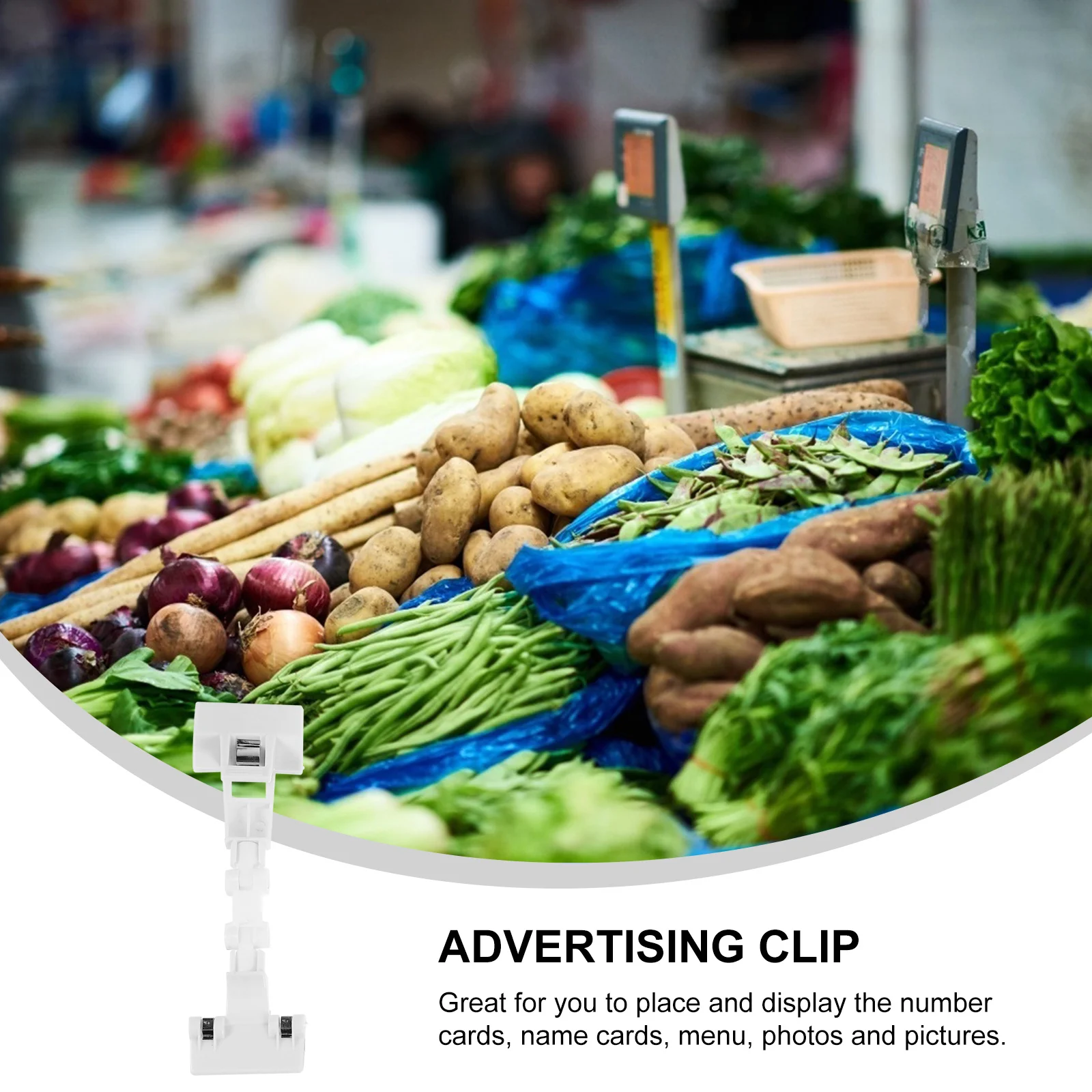 

10Pcs Reliable Price Tag Display Stand Plastic Sign Holders for Labels Menus Pictures in Shops Restaurants Supermarkets