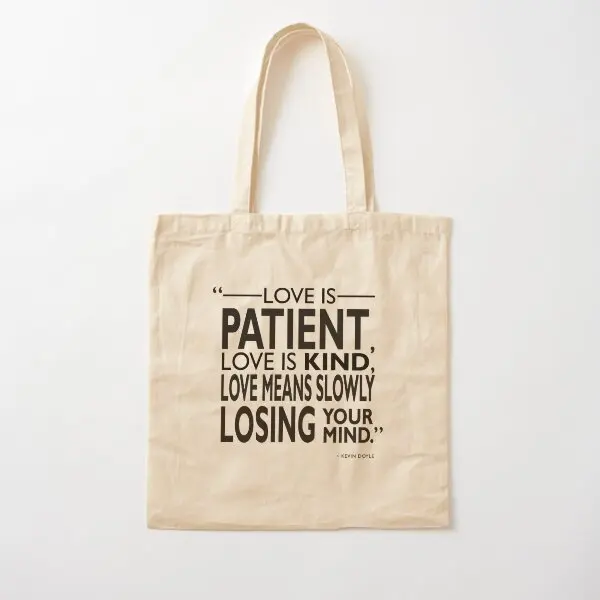 Slowly Losing Your Mind Cotton  Canvas Bag Handbag Travel Unisex Foldable Ladies Grocery Fashion Printed Fabric Tote Shopper