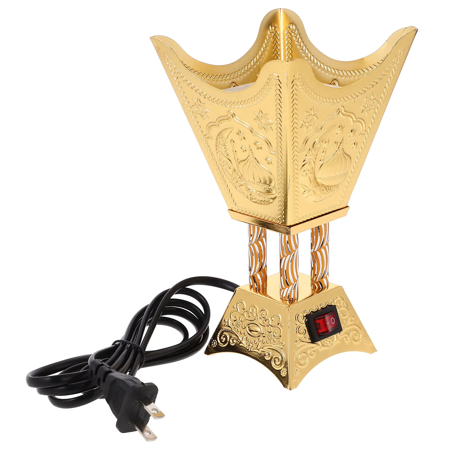 

Arab Themed Electric Incense Burner Iron Desktop Censer for Home Store Decor Aroma Therapy Burner Decorative Centerpiece Us