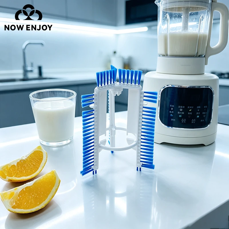 360°All‑Corner Deep Clean Blender Pitcher Cleaning Brush 2 Sizes Thick Nylon Bristles Reusable Scrubber For Multiple Models