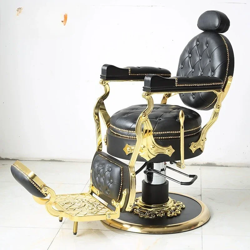 

FG17Men's retro oilhead hair salon chair reclining shaving trim salon hair cutting chair