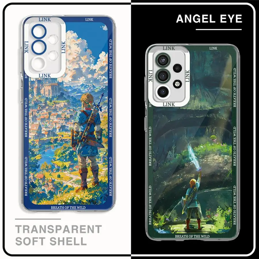 Legend of Zelda Phone Case for Samsung Galaxy A35 A55A53 A54 A73 A34 A33 A25 A24 A13 A14 A15 5G Clear Soft Shell