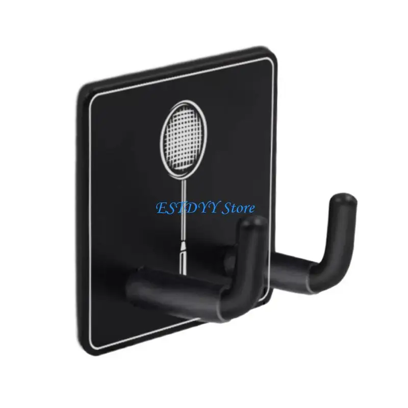 

G6DE Wall Mounted Racket Rack Badminton Racket Holder Wall Hook Easy to Use