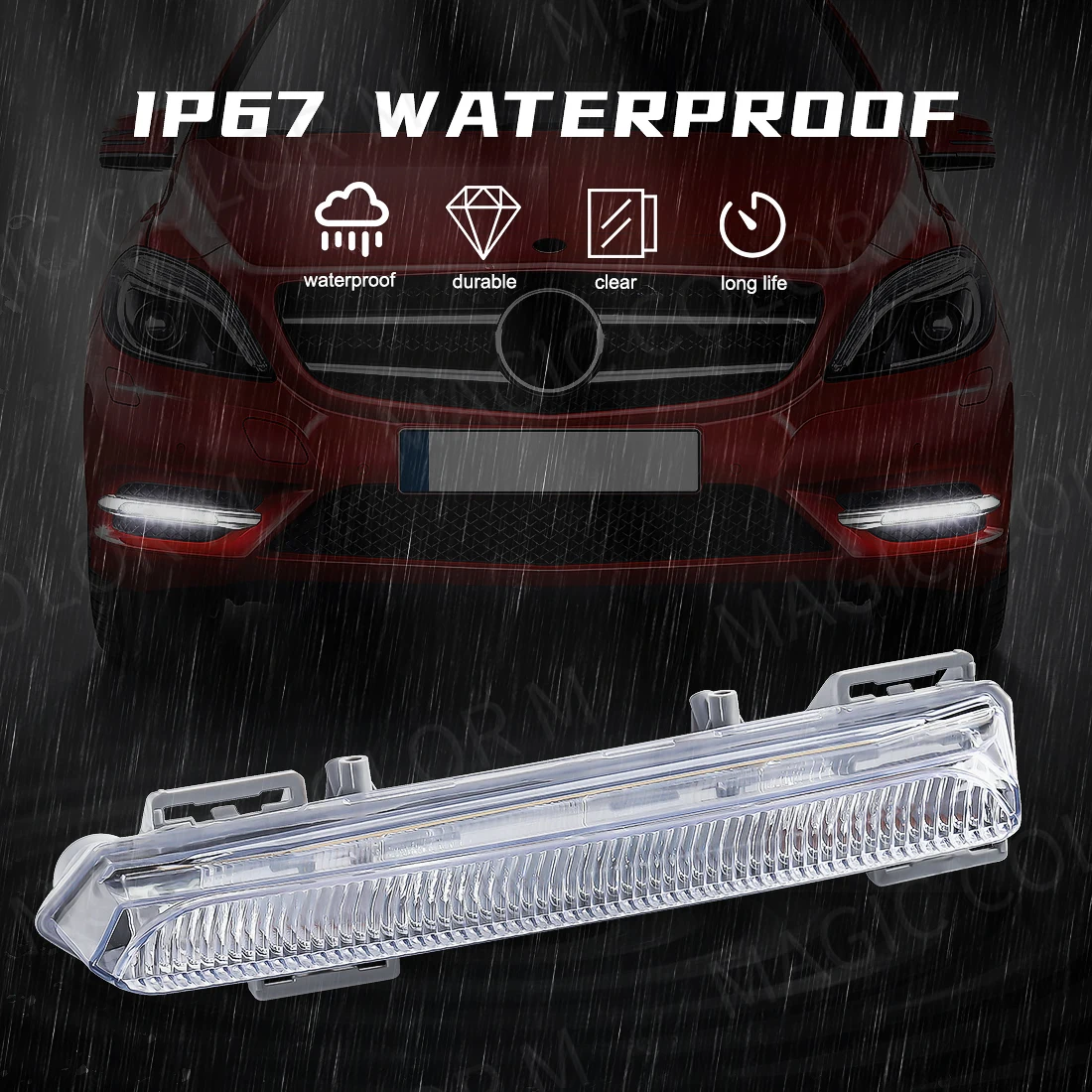 Car Daytime Running Light LED DRL Lamp For LED For Mercedes-Benz A B CLASS W176 W246 W242 B180 B200 2049069100 / 2049069200