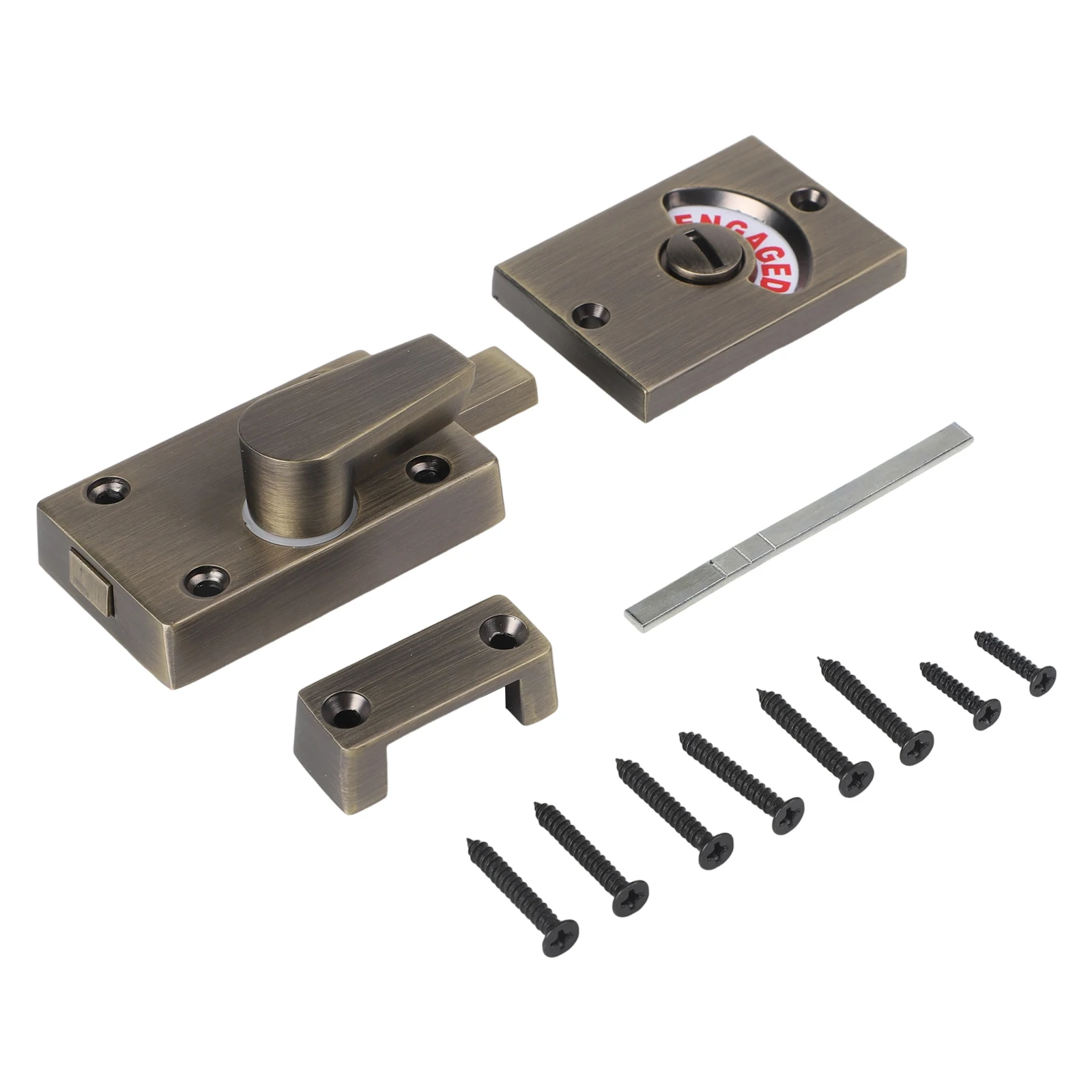 

Single Word Simple Website Bathroom Privacy Matt WC Toilet Door Lock Features Medium And High End Places Quantity