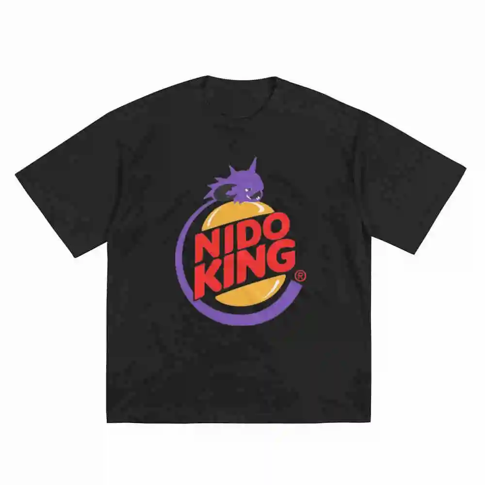 Nidoking Monsters Game Retro Video Game Short Sleeve Tee 100% Cotton T-Shirt