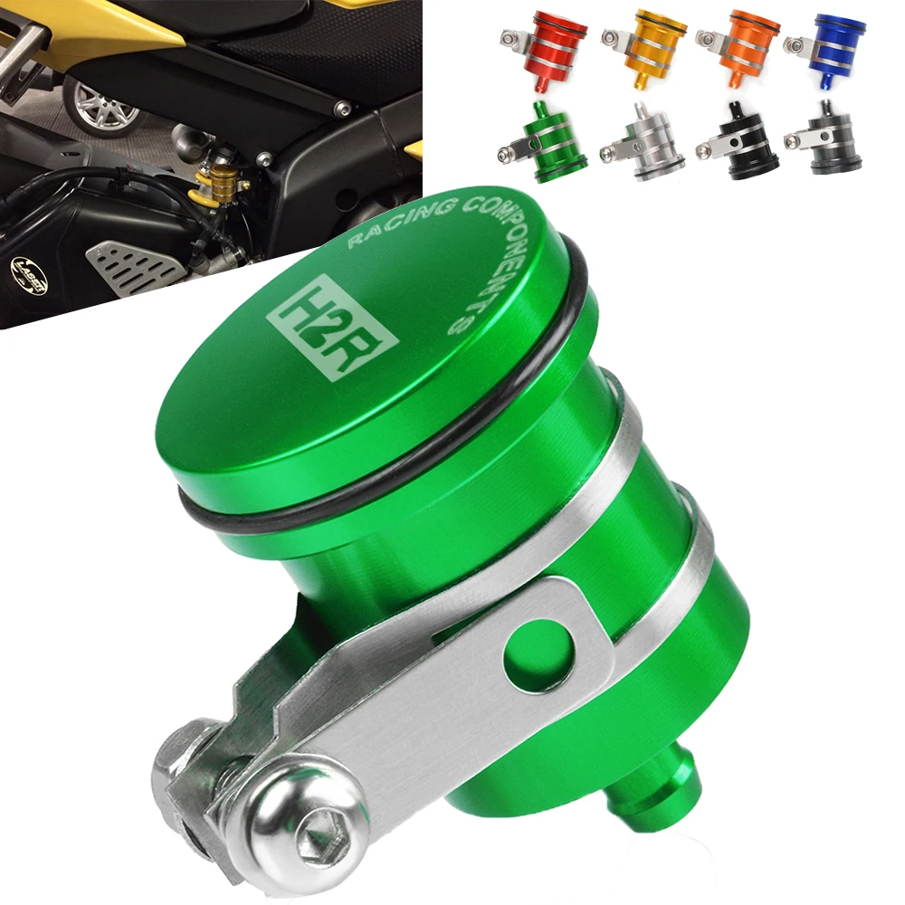 

Motorcycle Rear Brake Fluid Reservoir For KAWASAKI Ninja h2r H2 / H2R 2015 2016 2017 2018 2019 2020 Aluminum Clutch Tank Oil Cup