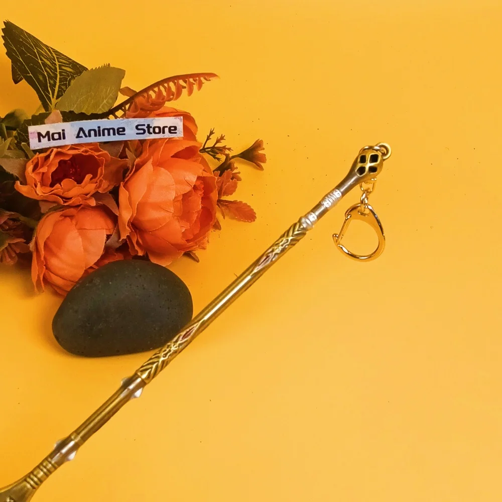 8.6 inch God of War Spear Katana Cleanrot Poseidon Metalen Zwaard Samurai Sabel Anime Ninja Mes Echte Grootte Japanse Speer speelgoed Gift