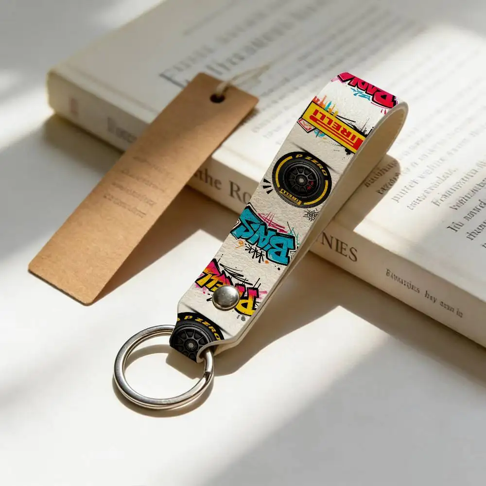 

Брелок для ключей PIRELLI из мягкой искусственной кожи, легкий держатель для ключей для мотоциклов и скутеров